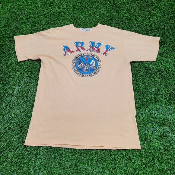 Vintage 80s Army Shirt Large 21x26 Arch Faded USA - Picture 1 of 13